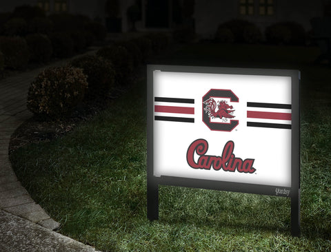 South Carolina C Stripes White Yardsy Sign