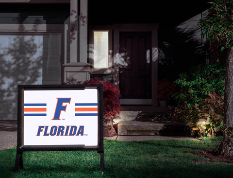Florida F Stripes White Yardsy Sign