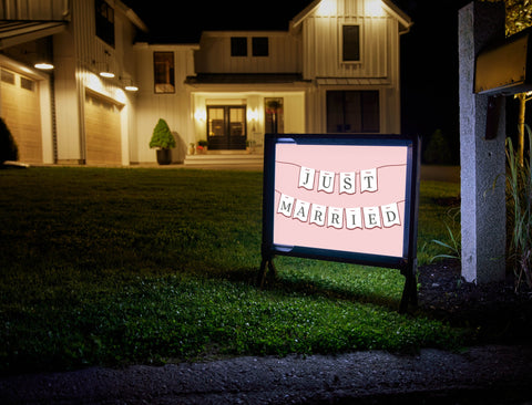 Just Married Yardsy Sign