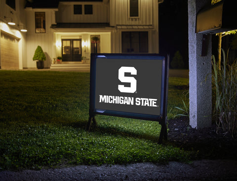 Michigan State S Black Yardsy Sign