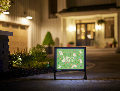Hoppy Easter Garden Yardsy Sign