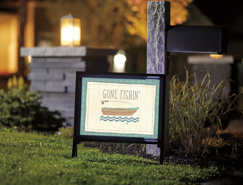 Gone Fishin' Yardsy Sign
