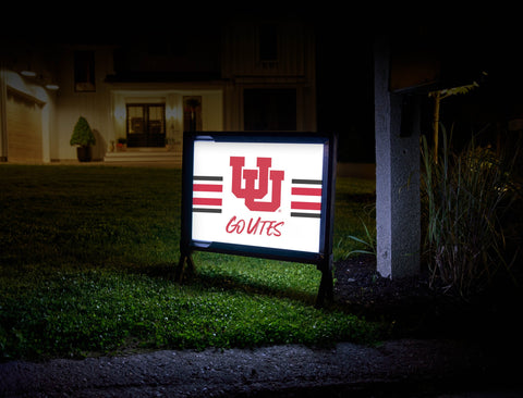 University of Utah Go UTES Yardsy Sign