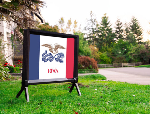 Iowa State Flag Yardsy Sign