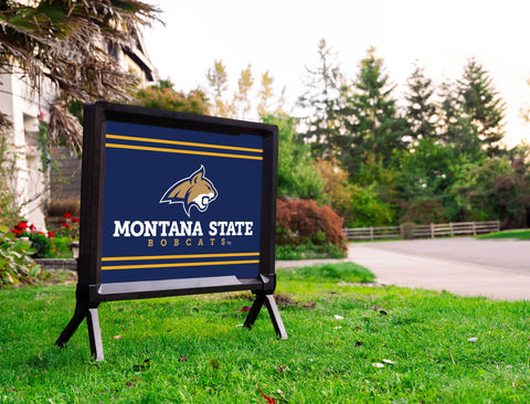 Montana State Bobcats Blue Yardsy Sign