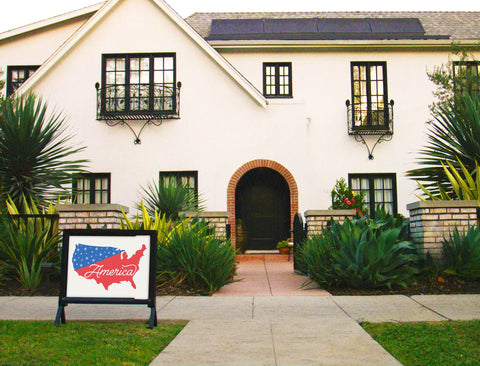 America Map Yardsy Sign