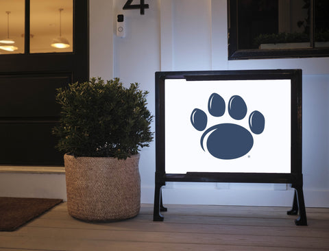 Penn State Paw Mark White Yardsy Sign
