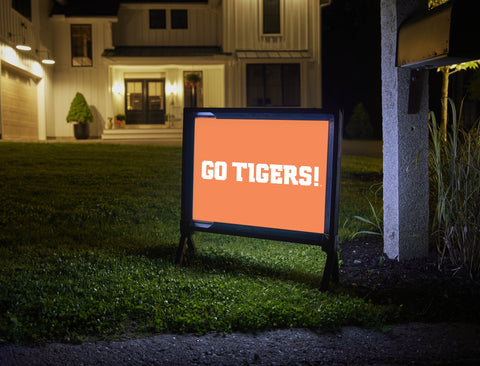 Clemson Go Tigers Orange Yardsy Sign
