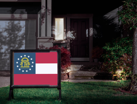 Georgia State Flag Yardsy Sign