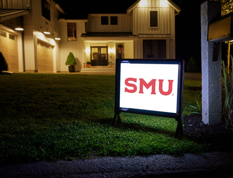 SMU Red Yardsy Sign