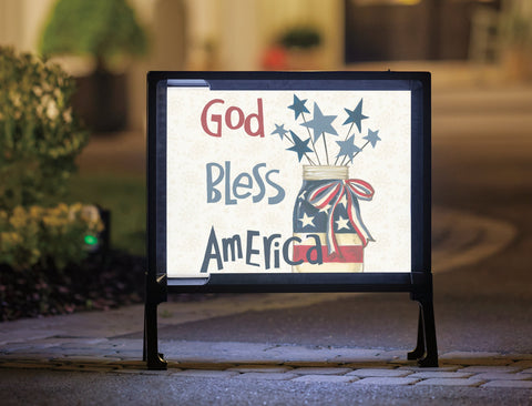 God Bless America Yardsy Sign