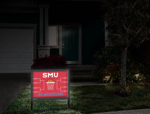SMU Basketball Yardsy Sign