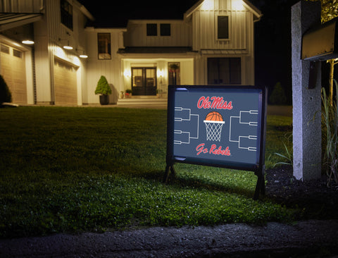 Ole Miss Basketball Yardsy Sign