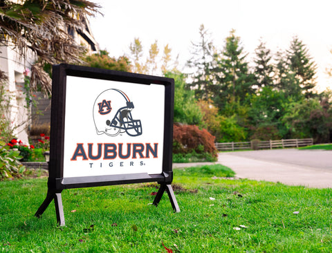 Auburn Tigers Helmet White Yardsy Sign