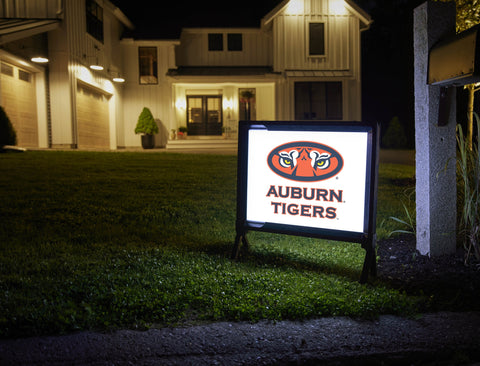 Auburn Tigers Eyes White Yardsy Sign