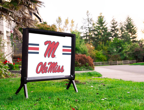 Mississippi Ole Miss M White Yardsy Sign