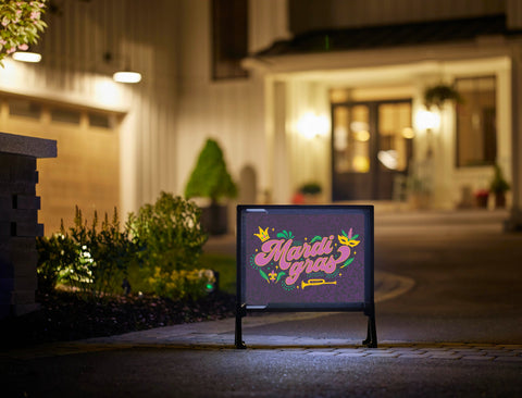 Mardi Gras Yardsy Sign