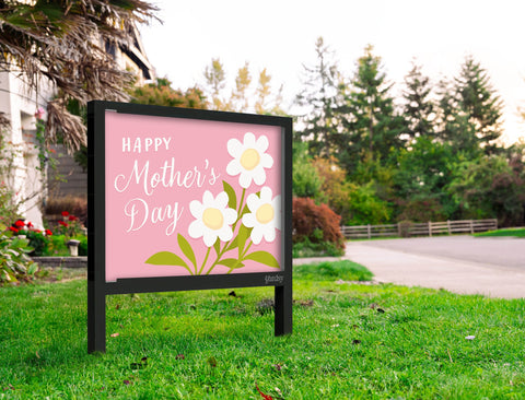 Happy Mother's Day Daisy Yardsy Sign