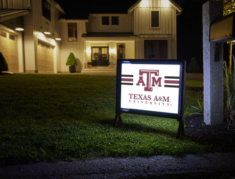 Texas A&M University TAM White Yardsy Sign