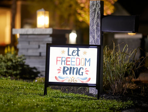 Let Freedom Ring Patriotic Yardsy Sign