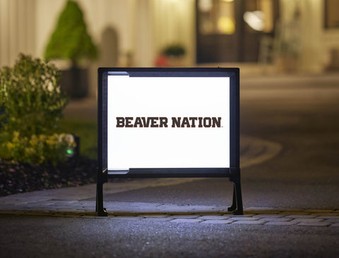 Oregon State Beaver Nation White Yardsy Sign