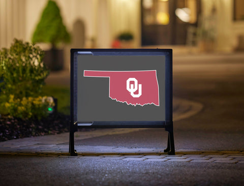 Oklahoma State Mark Black Yardsy Sign