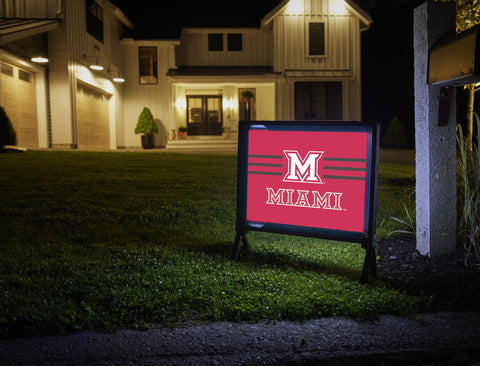 Miami M Red Yardsy Sign