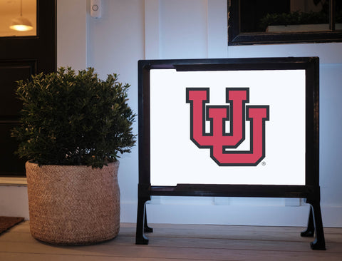 University of Utah Simple White Yardsy Sign
