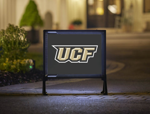 UCF Secondary Athletics Mark Black Yardsy Sign