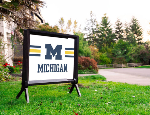 Michigan Blue M White Yardsy Sign