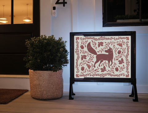 Forest Fox Yardsy Sign