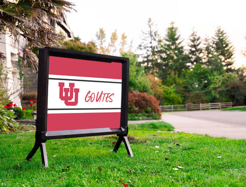 Utah Go Utes Red Yardsy Sign