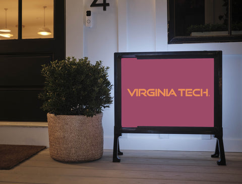 Virginia Tech Wordmark Maroon Yardsy Sign