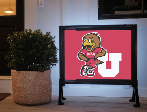 Swoop University of Utah Red Yardsy Sign