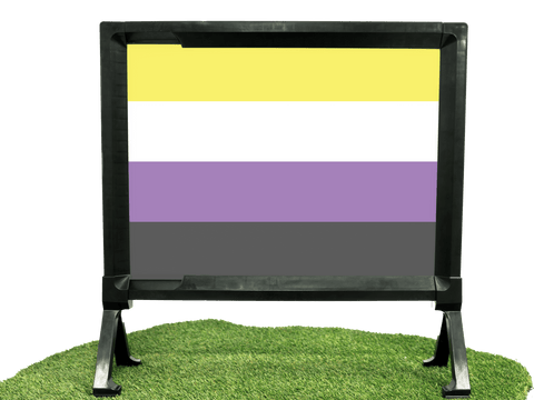 Nonbinary Pride Flag Yardsy Sign
