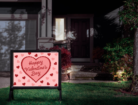 Happy Valentine's Day Heart Yardsy Sign