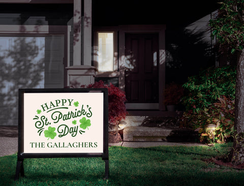 Happy St. Patrick's Day Custom Yardsy Sign