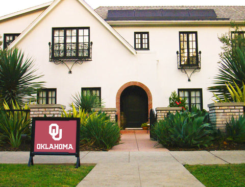 Oklahoma OU Crimson Yardsy Sign