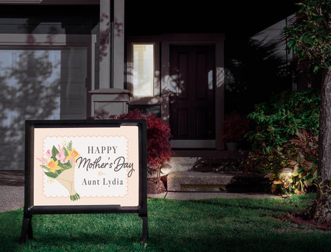 Happy Mother's Day Bouquet Custom Yardsy Sign