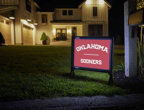 Oklahoma Sooners Crimson Yardsy Sign