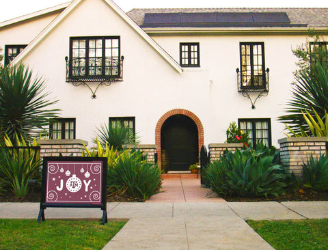 Texas A&M Christmas Joy Yardsy Sign