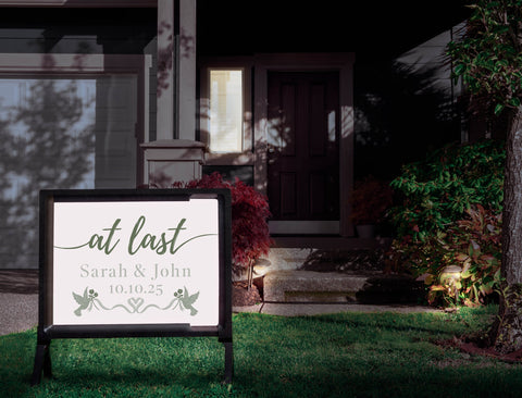 At Last Custom Yardsy Sign