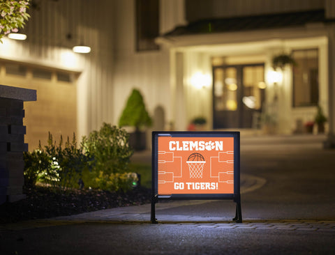 Clemson Basketball Yardsy Sign