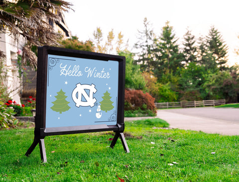 North Carolina Hello Winter Yardsy Sign