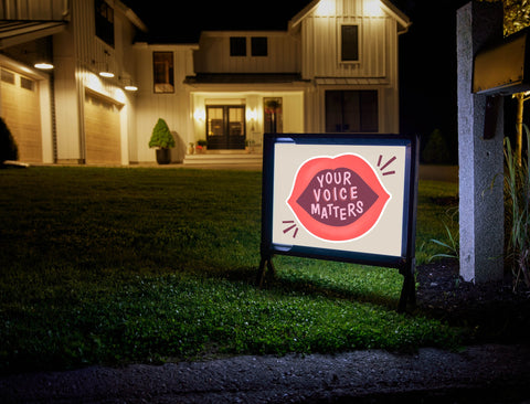 Your Voice Matters Yardsy Sign