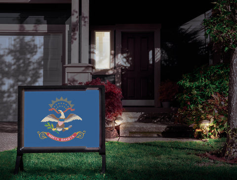 North Dakota State Flag Yardsy Sign