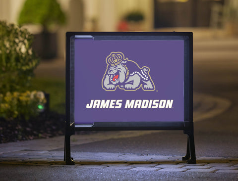 James Madison Duke Purple Yardsy Sign