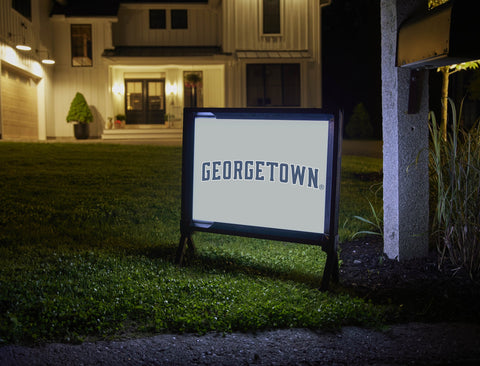 Georgetown Wordmark Gray Yardsy Sign
