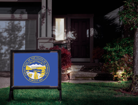 Nebraska State Flag Yardsy Sign