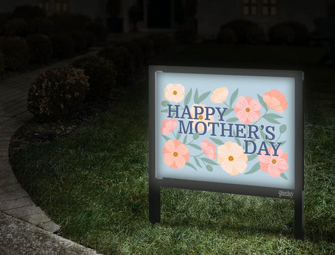 Happy Mother's Day Flowers Yardsy Sign